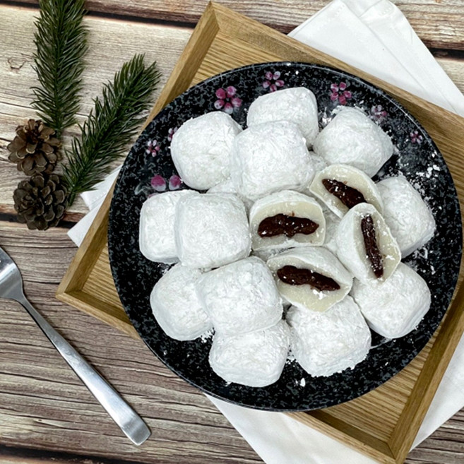 국내산 찹쌀 사용 28년 전통 프리미엄 왕 찹쌀떡 모찌 아이들간식 쫀득한떡 맛집, 1.2kg, 1박스