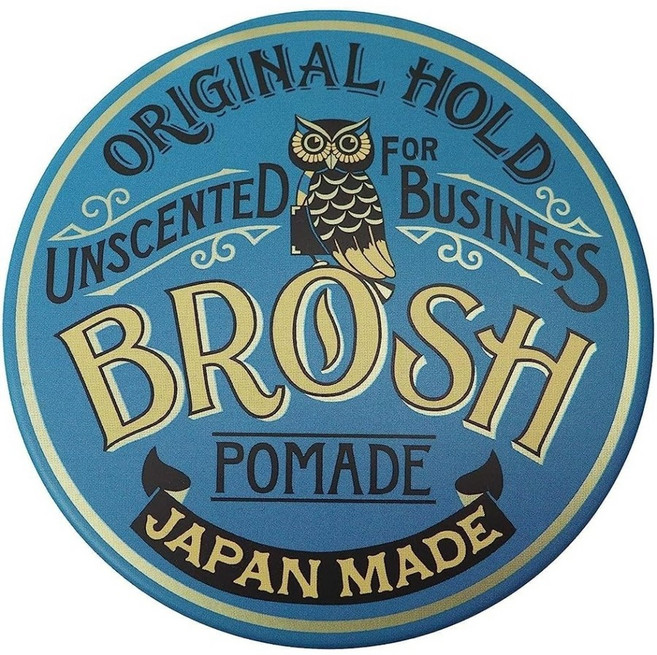 BROSH POMADE UNSCENTED WAX 브로쉬 미디엄 홀드 포마드 비즈니스 왁스 115g, 1개