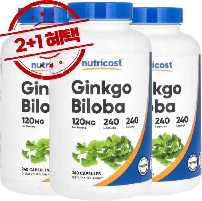 뉴트리코스트 징코 빌로바 120mg, 240정, 3개 - 쿠팡