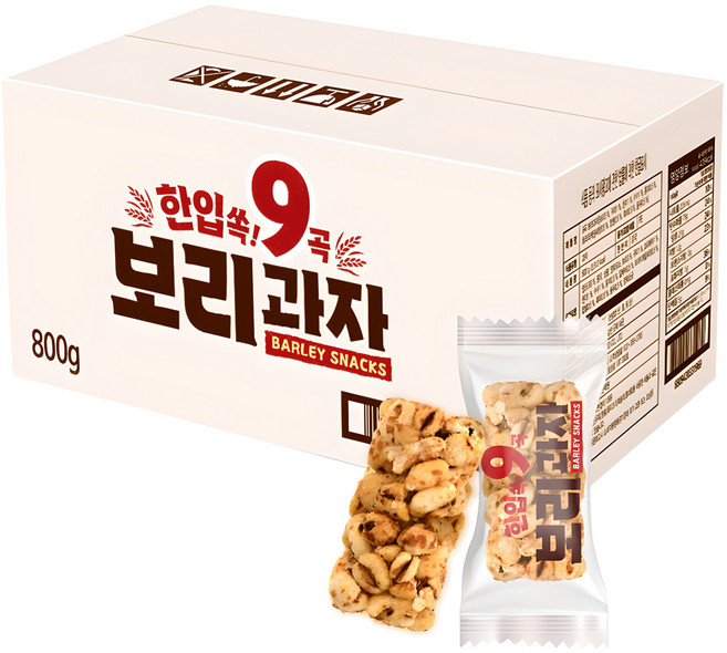 한입 쏙 9곡 보리과자, 800g, 1개