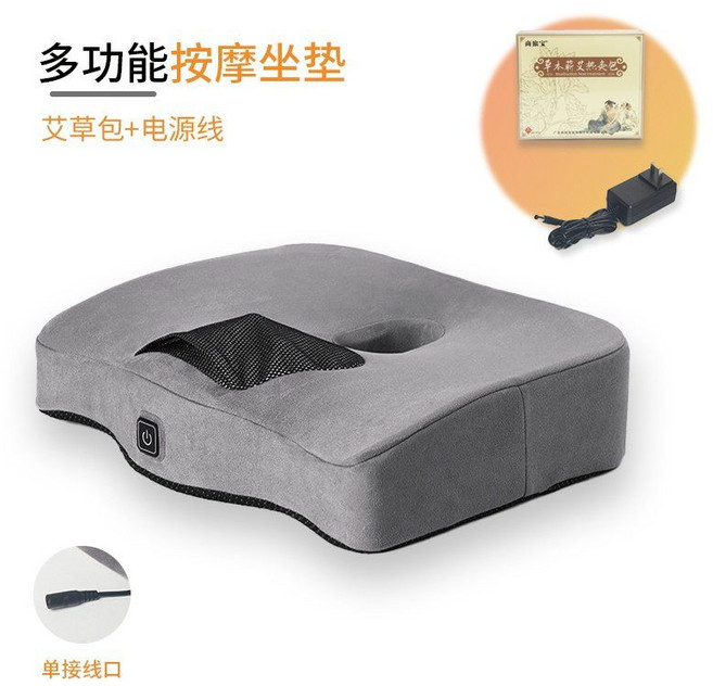 자동 케겔운동기구 괄약근 운동 기구 케켈 요실금 골반근 케어 레드라이트 시트 두스룬 DOUCE LUNE R5 1개 그레이, 마사지쿠션+쑥가방+전원코드