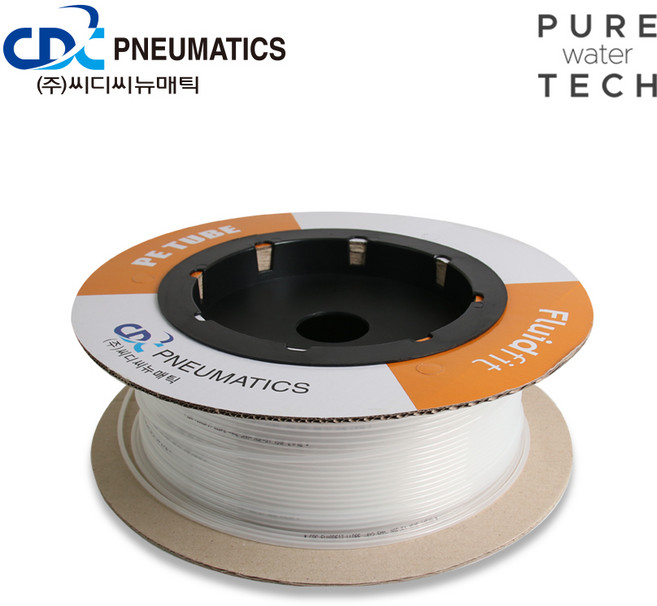 [CDC] 정수기호스 PE튜빙 6 1롤=100m반투명 PE 0640/ P071, 1개