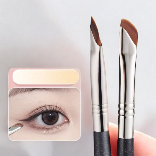 정밀 아이라이너 브러쉬 인조 섬유 아이메이크업 전용 낫 모양 브러시 3종 세트, 3개, 145*8mm 낫 모양 브러쉬