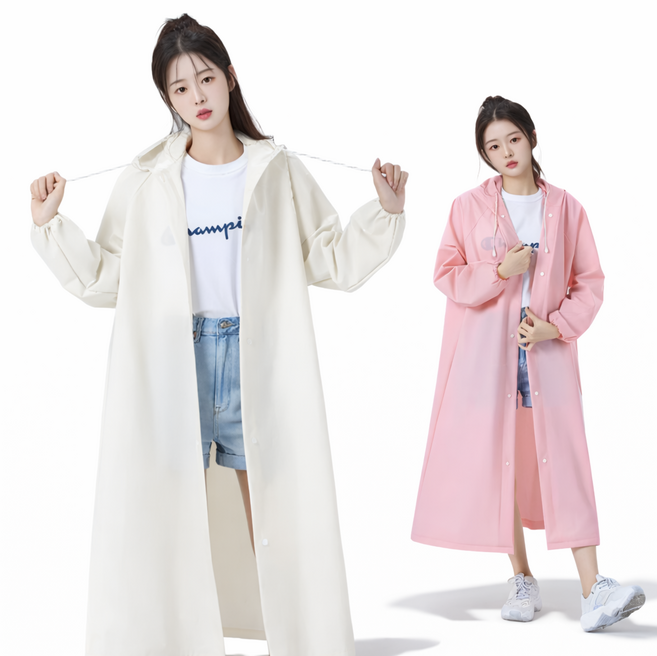 1+1 젤피온 우비 남여공용 레인코트 고급형 다회용