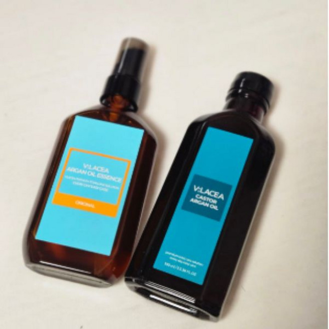 1+1 블라세아 아르간 오일 헤어 에센스 100ml 오리지널 & 남자전용 단백질 미용실 수분 곱슬 머리 컬크림 컬링 파마 케라틴 로션 볼륨, 아르간오일 100ml(남자전용), 아르간오일 100ml(남자전용)