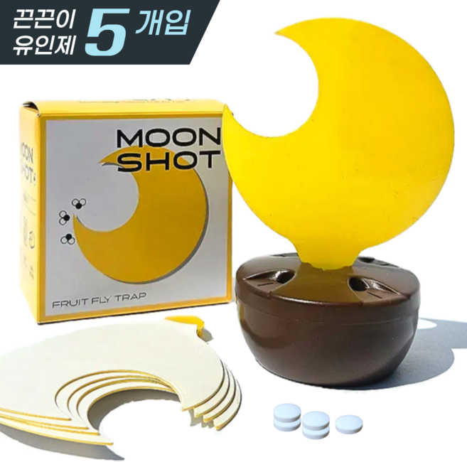 문샷 초파리 끈끈이 트랩, 1세트, 5매