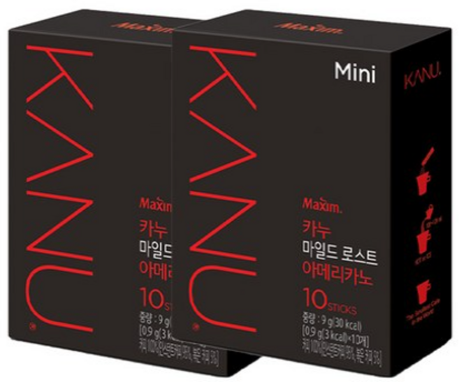 카누 콜롬비아 블렌드 마일드 로스트 아메리카노 원두커피믹스, 900mg, 10개입, 2개