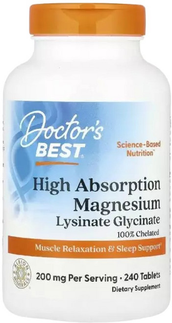 닥터스베스트 고흡수 킬레이트 마그네슘 200mg(1정당 100mg) 240정, 1개