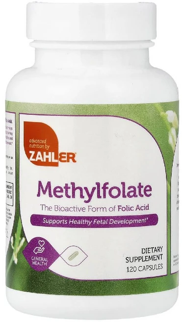 잘러 메틸 엽산 1000mcg Methylfolate 캡슐 120정, 120 count, 1개 - 쿠팡