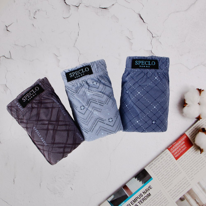 [순면]포근한 남성 삼각팬티 3종세트 남자/브리프/속옷