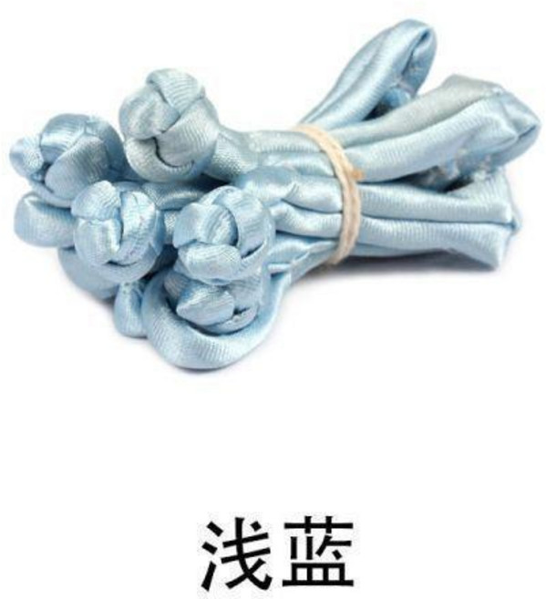 傳統服飾盤扣 釦子, 淺藍