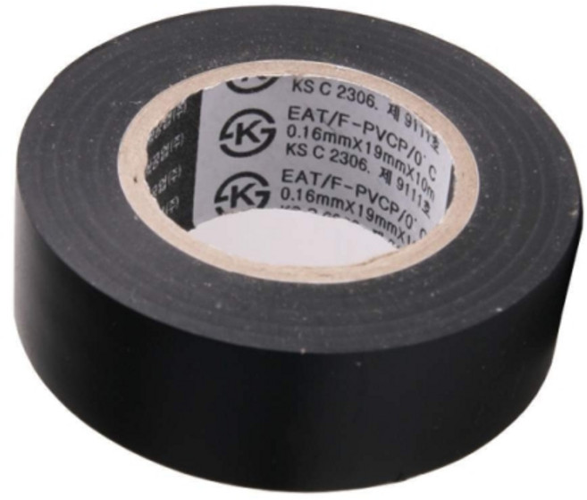 태영 전기 절연테이프 흑색 전기 배선 수리 19mm x10M, 청색, 10개