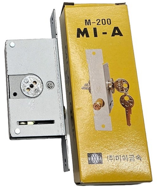 유리문 매립형 잠금장치 m-200(좌 우 겸용) 상가 유리문 잠금장치 강화유리문 유리출입문