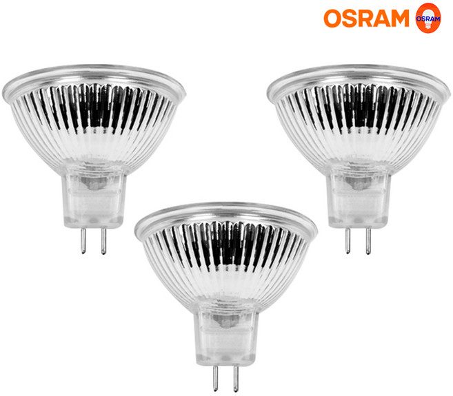 할로겐 램프 50W KDT-OM MR16, 전구색, 3개