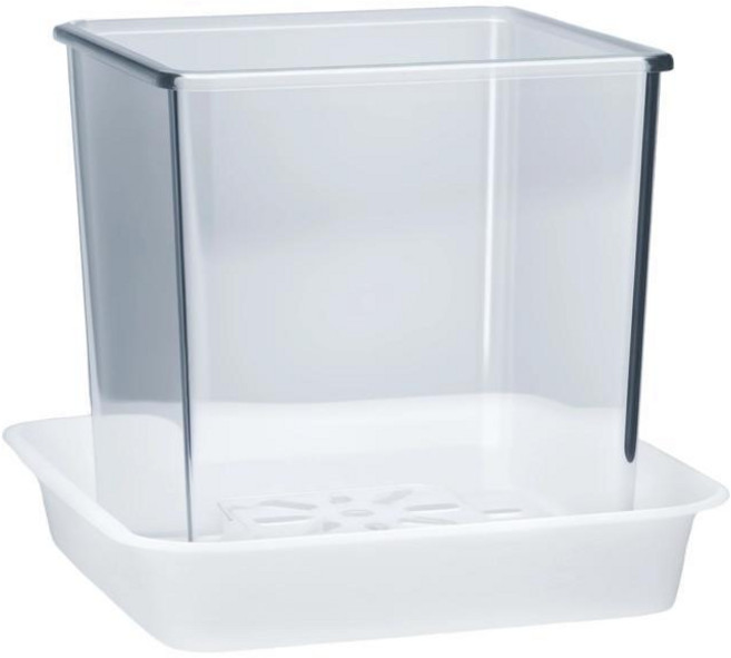 투명 아크릴 사각 난초 화분 배수구가 플라스틱 실내외용 난초파라놉시스 식물 재배용, 1개, 1. 12.5cm