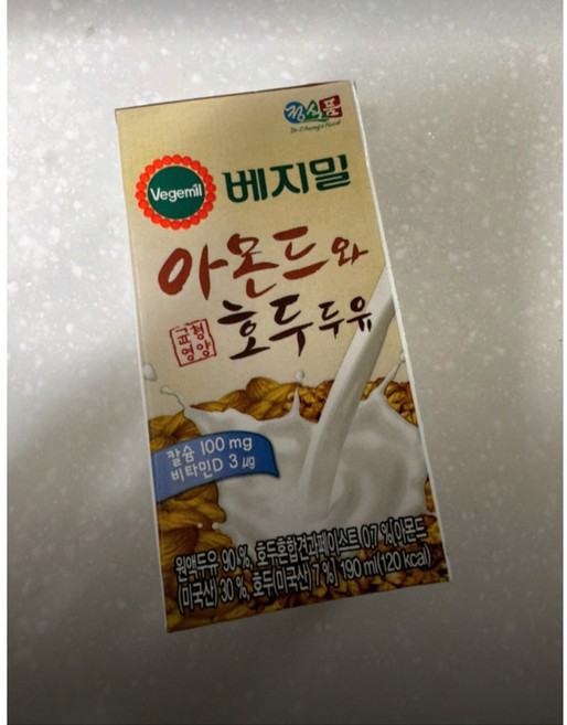 정식품 베지밀 아몬드와 호두, 190ml, 48개