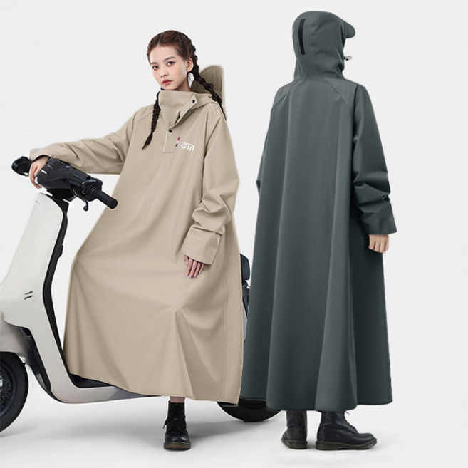 프리미엄 판초 우의 오버핏 레인코트 비옷 여성 남성 우비