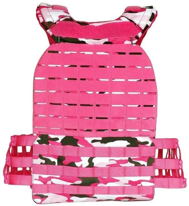 호환 핑크 야외 전투 전술 조끼 여성 신체 피트니스 무게추 베어링 필드 CS 훈련 기어 조끼, [08] Pink, 1개