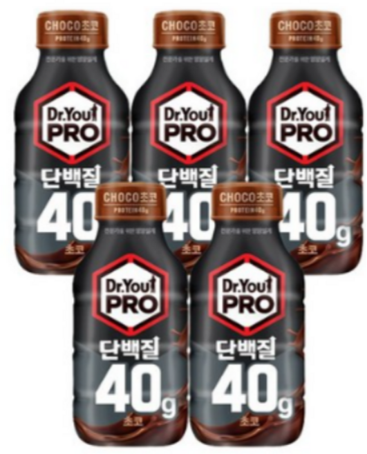 오리온 닥터유 프로 단백질 드링크 40g 초코, 350ml, 5개