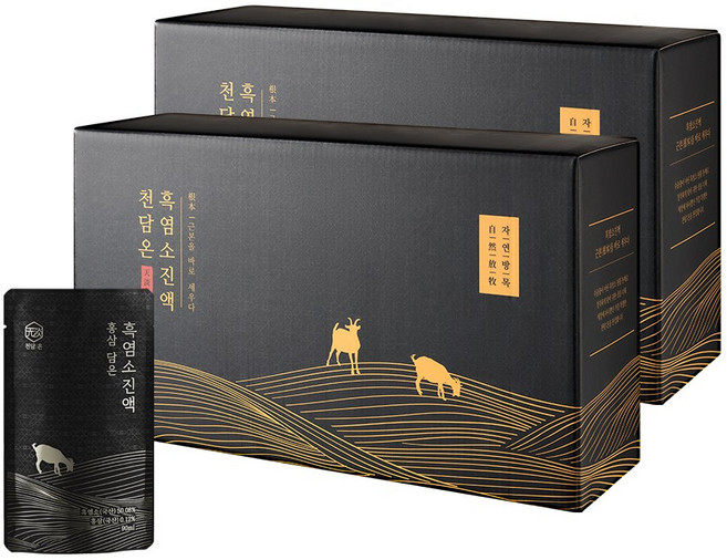 (압도적 고함량) 천담온 본 홍삼 담은 흑염소진액 엑기스 흙염소즙 38.9%, 60개, 90ml