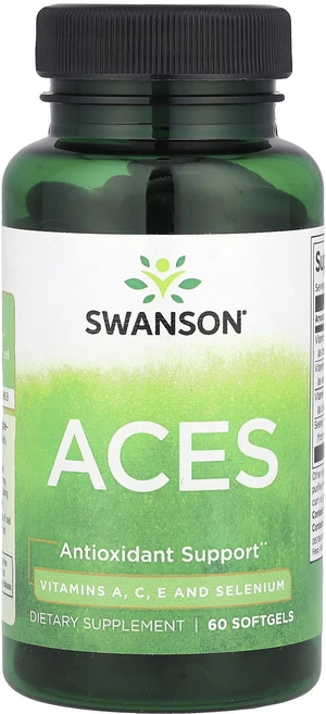 Swanson 비타민A C E 및 셀레늄 소프트젤 60정, Swanson비타민ACE및셀레늄소프트젤60정, 1개 - 쿠팡