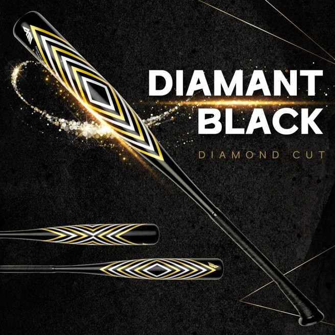 와니엘 디아멍 프리미엄 고성능 사회인야구배트 야신야덕 풀알로이 공인, 1개, 블랙 손잡이(다이아몬드)