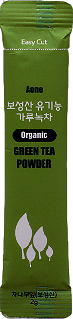 보성산 유기농 가루녹차 스틱포장 총 40g, 1개, 20개입, 2g