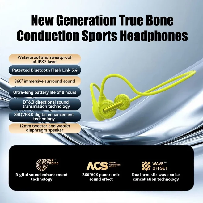 Oneplus 골전도 이어폰 무선 헤드셋 블루투스 IPX7 러닝 운전 수영용 방수, 01 Aurora Green