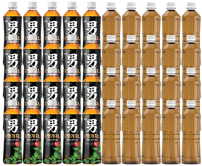 [광동직영] 광동 진한 헛개차 500ml + 진한 헛개차 무라벨 500ml, 40개