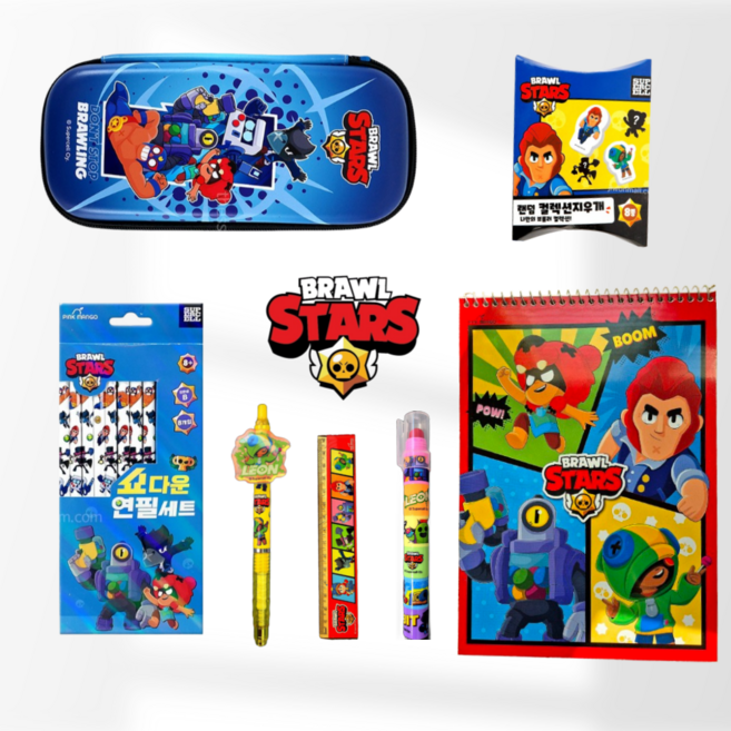 브롤스타즈 캐릭터 문구 7종세트 신학기 남아 선물