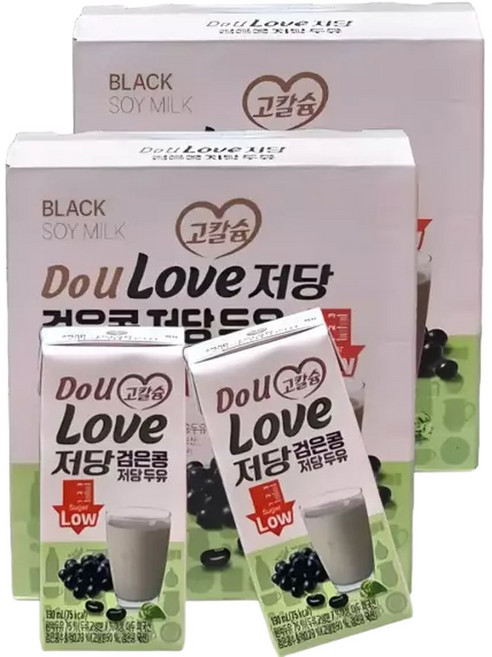 빙그레 고칼슘 검은콩 저당 두유 32개 190ml 식사 혼밥 일식 분식 점심시간 한식