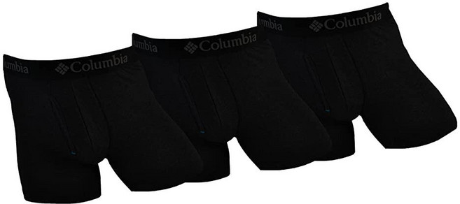 Columbia 남성용 오버롤 메시 복서 브리프 3쌍 Columbia 그레이/시티 그레이/블랙 미디엄