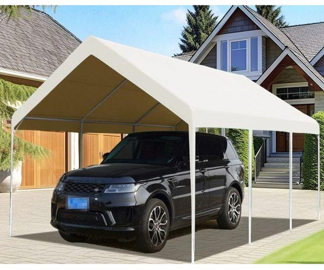 간이 주차 야외 차고천막 주택 그늘막 행사 텐트 접이식 베이지화이트 2 x 3, 2 x 2m 화이트