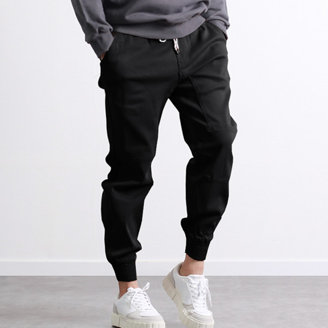 [투뎃] 당일발송 남성용 매직스판 허리밴딩 절개 조거팬츠