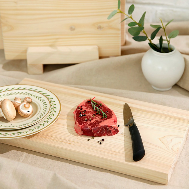 국산 플라라 유절 편백나무 도마 플레이팅 원목 편백도마, 1개