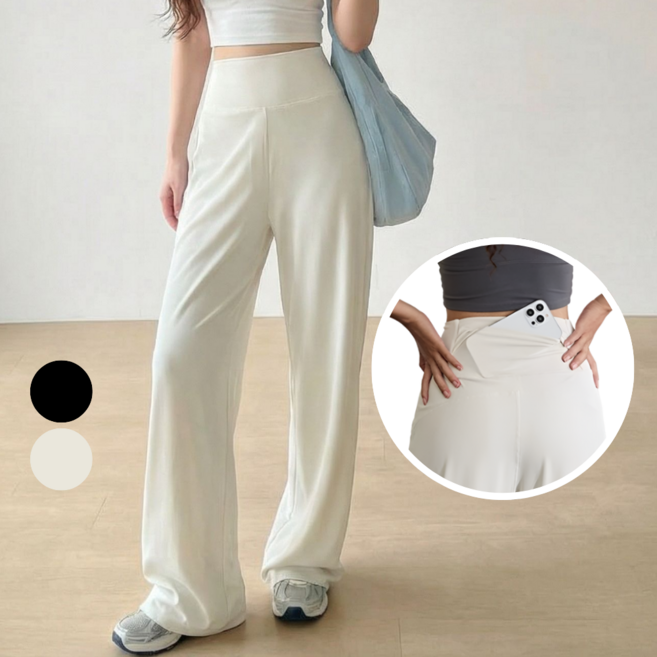 블링코 요가바지 필라테스 레깅스 하이웨스트 밴딩 와이드팬츠 트레이닝 운동복