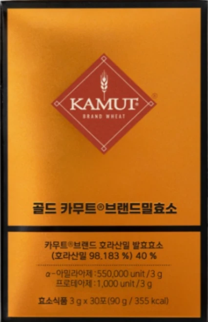 그레인온 골드카무트 브랜드밀 효소G 30p, 3g, 90개 - 쿠팡