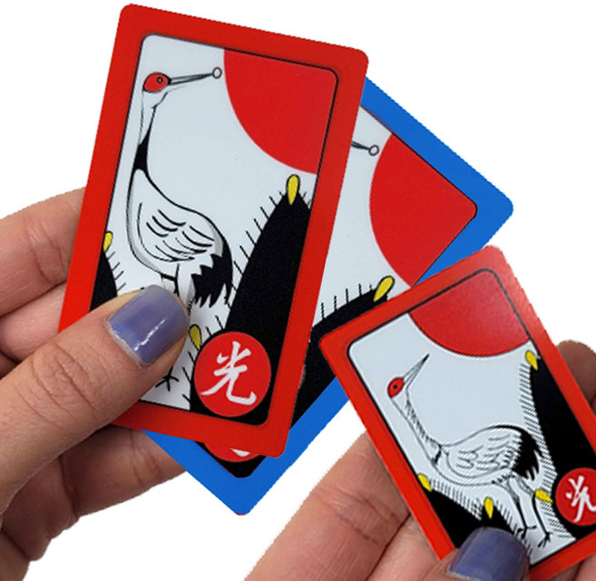 국내산 효자손 빅사이즈 큰 화투 10세트, 청색