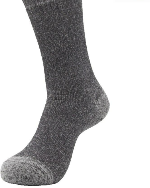 dasama 미디움 크루 아웃도어 메리노울 양말, 다크그레이, 1개