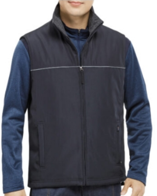 파브 파브 WM-V222 내부 폴리폴리스 처리 보온성 파이핑 라인 겨울 조끼 작업복 근무복