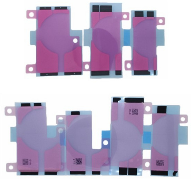 바루이레 100개 배터리 접착 스티커 아이폰 11 12 프로 맥스 미니 6 6S 7 8 플러스 X XR XS 더블 테이프 풀, 02 100x For 11