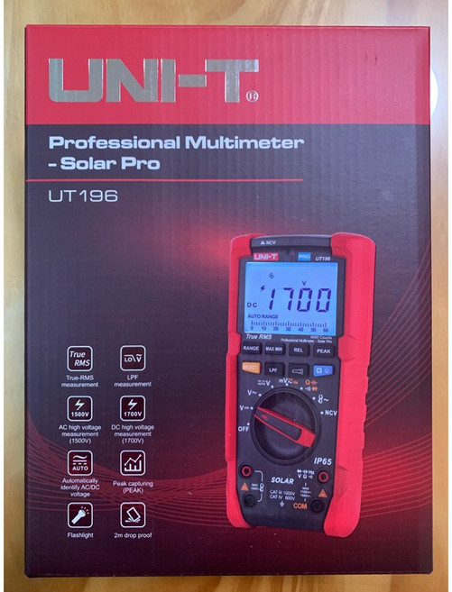 優利德 UNI-T UT196 太陽能三用電錶 1.7kV量測 高壓 防鬼電壓 全新