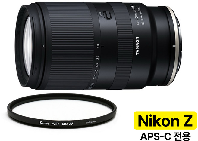 [지금사면 무상보증 3년] 탐론 18-300mm F/3.5-6.3 Di III-A VC VXD B061 니콘 Z마운트 + 겐코 AIR MCUV 67mm