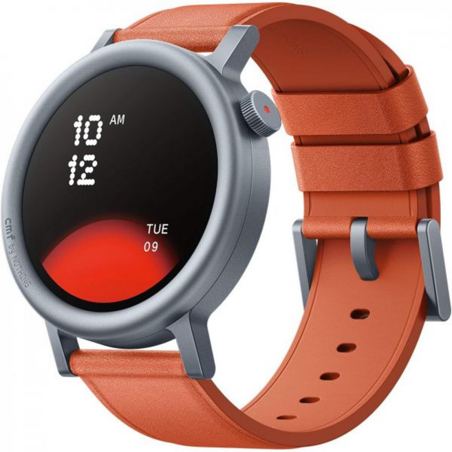 CMF Watch Pro 2 남성용 스마트워치 심박수 피트니스 트래커 SPO 모니터링 120 스포츠 모델 AI 노이즈 감소 기능이 있는 블루투스 통화 안드로이드 iOS 애쉬, Orange