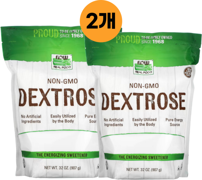 나우푸드 덱스트로스 포도당 파우더 907g 2봉지 Dextrose 덱스트로오스 스위트너