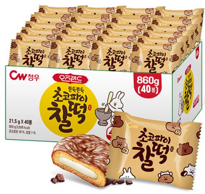 청우 오즈랜드 초코파이 찰떡쿠키, 1개, 860g