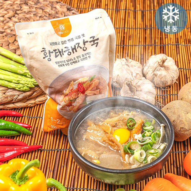 엠에스푸드 황태해장국 황태국 해장국 600g 간편 즉석국 숙취해소, 25개