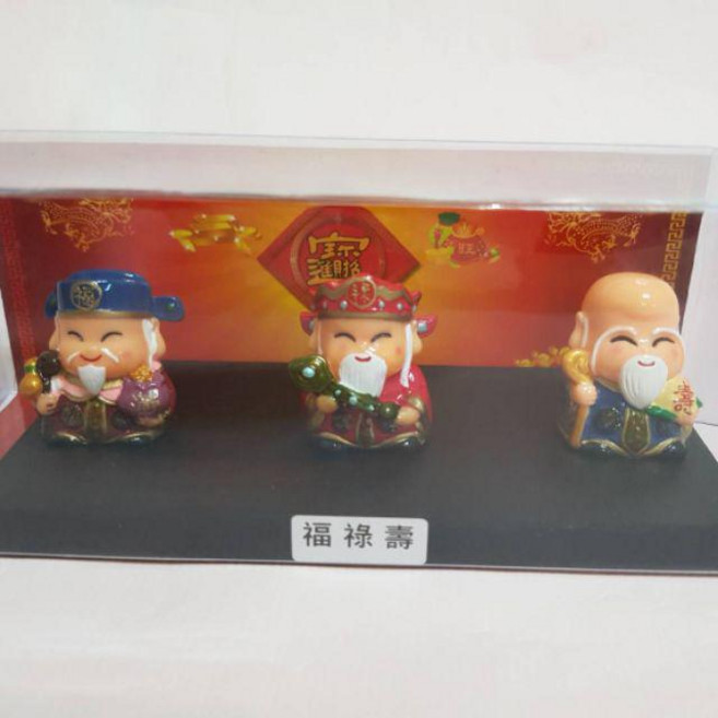 佳樺 開運神明公仔 招財進寶擺飾, C組(福祿壽)