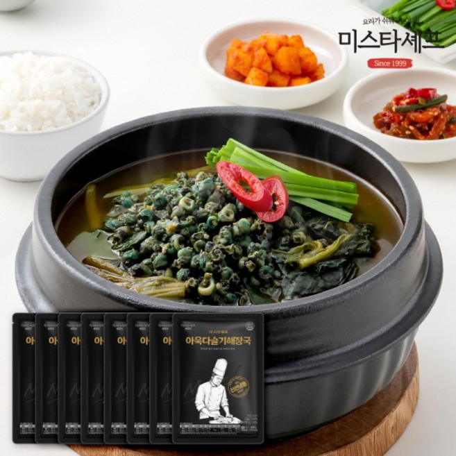 미스타셰프 아욱다슬기해장국 500g 8팩, 없음, 8개