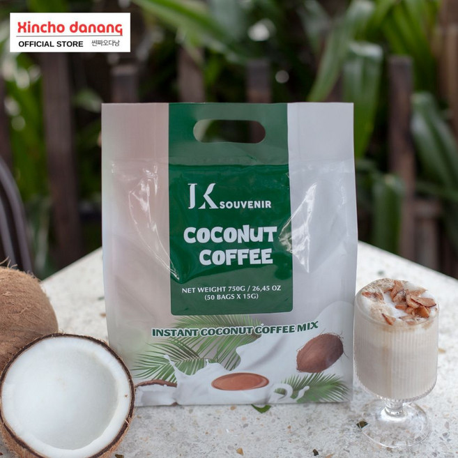 씬짜오다낭 코코넛커피 원두 프리미엄 족제비 똥 커피 커피핀셋트 베트남 다낭 나트랑 달랏 푸꾸옥 하노이 여행선물 대용량, 1박스, 50개입, 15g